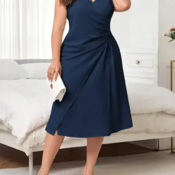 Vestido Plus Size Laine Bege